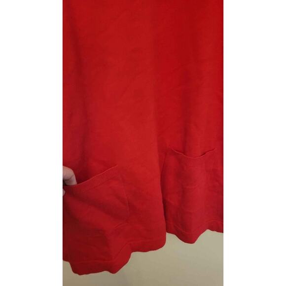 Denim & Company red sweatshirt XL New - Picture 2 of 5